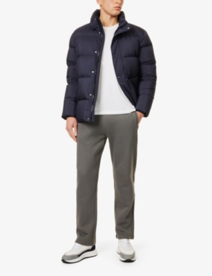 ARNE: Drawstring welt-pockets straight-leg relaxed-fit cotton-blend jogging bottoms