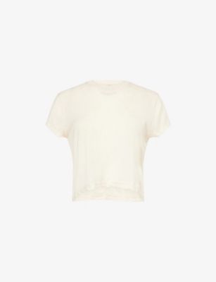 RICK OWENS DRKSHDW: Level Cropped Cotton-Jersey T-Shirt