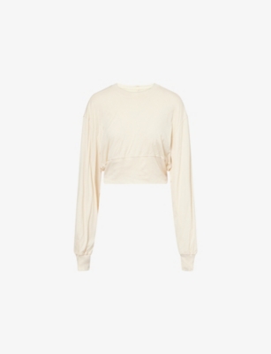 RICK OWENS DRKSHDW: Tatlin Cropped Cotton-Jersey Sweatshirt