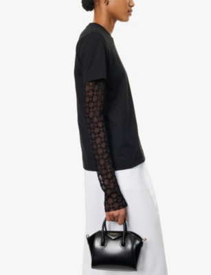 Givenchy Womens Antigona Toy Leather Top-handle Bag Black In Black