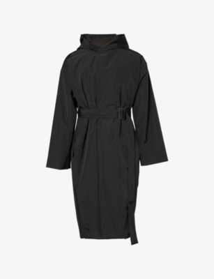RICK OWENS: Hooded Relaxed-Fit Woven Robe