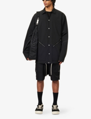 RICK OWENS: Tour Relaxed-Fit Collared Woven Jacket