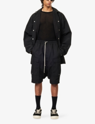 RICK OWENS: Hollywood Multi-Pockets Relaxed-Fit Woven Shorts