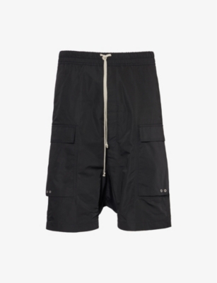 RICK OWENS: Hollywood Multi-Pockets Relaxed-Fit Woven Shorts