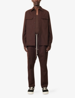 RICK OWENS: Flap-Pockets Regular-Fit Cotton Shirt