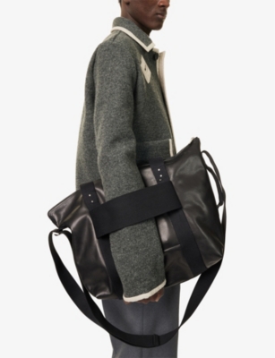 RICK OWENS: Trolley Leather Tote Bag