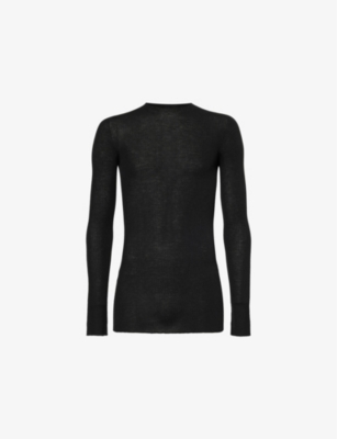RICK OWENS: Ribbed Crew-Neck Slim-Fit Wool Jumper