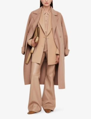 Joseph Arline Double Face Cashmere Coat In Blusher