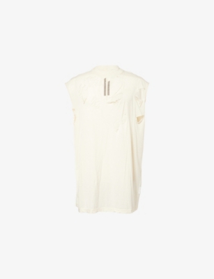 RICK OWENS DRKSHDW: Distressed Crew-Neck Cotton-Jersey T-Shirt