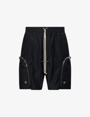RICK OWENS DRKSHDW: Bauhaus Drawstring Woven Shorts