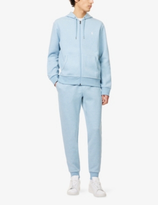 POLO RALPH LAUREN: Relaxed-fit embroidered-logo cotton-blend jersey hoody