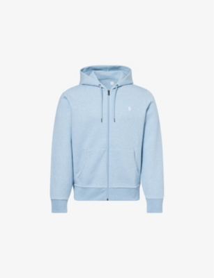 POLO RALPH LAUREN: Relaxed-fit embroidered-logo cotton-blend jersey hoody