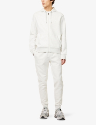 POLO RALPH LAUREN: Relaxed-fit embroidered-logo cotton-blend jersey hoody