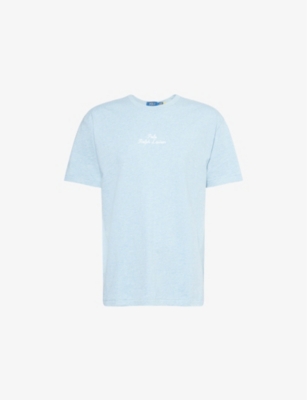 POLO RALPH LAUREN: Brand-Embroidery Crew-Neck Relaxed-Fit Cotton-Jersey T-Shirt