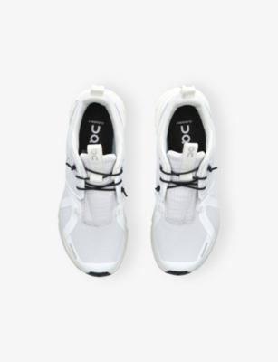On Running White Kids' Cloud Sky Low-top Woven Trainers Eur 38.5 /5.5 Uk In White