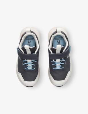 On Running Grey/dark Kids' Cloudhero Mesh Low-top Trainers Eur 34 / 2 Uk In Grey/dark