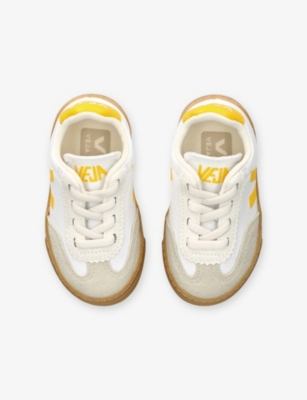 VEJA: Kids' Small Volley Logo-Embroidered Canvas Low-Top Trainers
