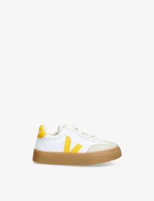 VEJA: Kids' Small Volley Logo-Embroidered Canvas Low-Top Trainers