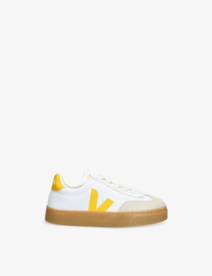 VEJA: Kids' Small Volley Logo-Embroidered Canvas Low-Top Trainers