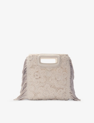 MAJE: M Crochet-Flower Cotton Cross-Body Bag
