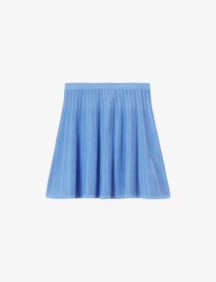 CLAUDIE PIERLOT: Ribbed Knitted Mini Skirt