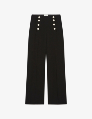 CLAUDIE PIERLOT: Straight-Leg Mid-Rise Woven Trousers