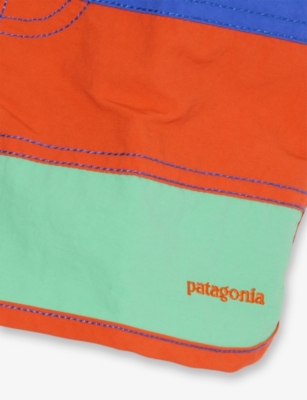 PATAGONIA: Logo-Embroidered Colour-Block Swim Shorts 6 Months-5 Years