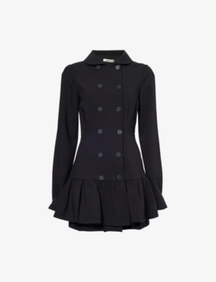 【PEACHY DEN】Romy Mini Dress ブラック PEACHY DEN - Romy Woven Mini Dress | Selfridges.com