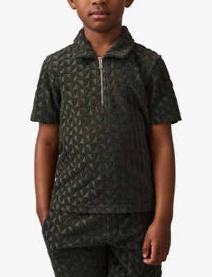 REISS: Jackson Textured Terry-Towelling Polo Shirt 3-9 Years