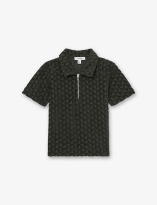 REISS: Jackson Textured Terry-Towelling Polo Shirt 3-9 Years