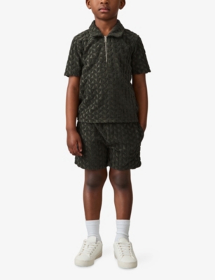 REISS: Piro Textured Terry-Towelling Shorts 9-13 Years