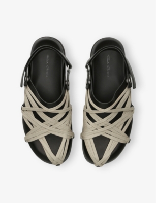 RICK OWENS: Mega Lace Leather Mules