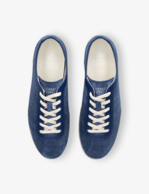 Brunello Cucinelli Suede Sneakers In Blue