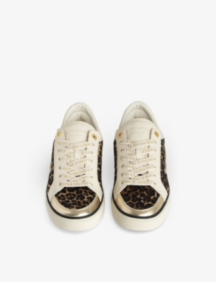 ZADIG&VOLTAIRE: Fly On Leopard-Print Leather Low-Top Trainers