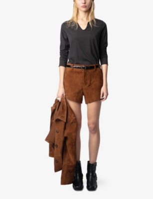 Zadig & Voltaire Fishnet T-shirt In Carbone