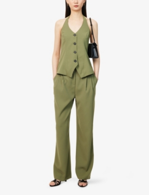 4TH & RECKLESS: Sabrina Striped Woven Trousers