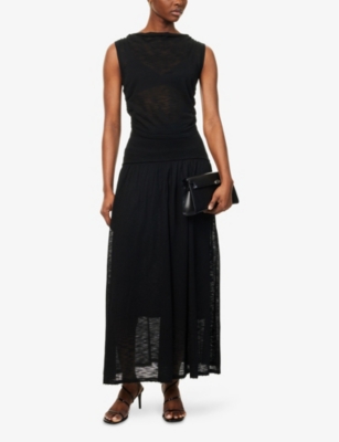 4TH & RECKLESS: Nikki Pleated Knitted Midi Skirt