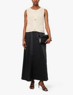 4TH & RECKLESS: Kristy Knitted V-Neck Cotton-Blend Vest