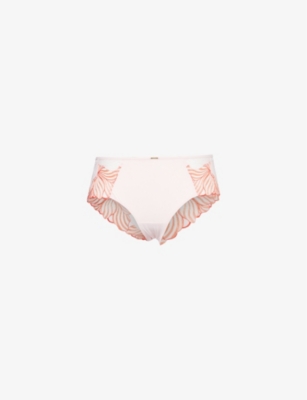CHANTELLE: Legend Shorty Embroidered Stretch-Woven Briefs
