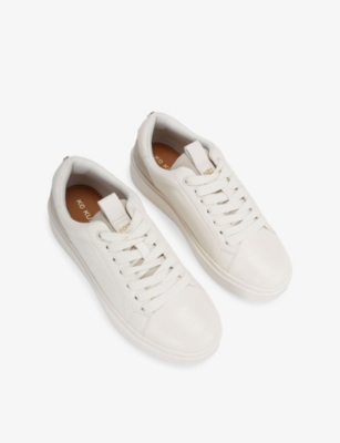 KG KURT GEIGER: Lovie Tennis-Style Low-Top Faux Leather Trainers