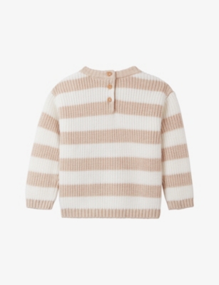 THE LITTLE WHITE COMPANY: Bear-Pocket Two-Piece Cotton-Knit Set 0-24 Months