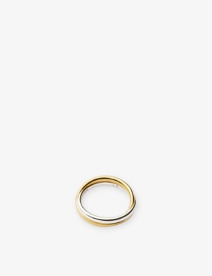 Missoma Womens Mixed Lucy Williams Entwine 18ct Yellow-gold Vermeil And Rhodium-plated 925 Sterling Silver R In Mixed