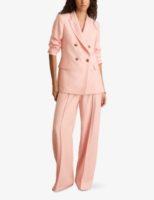 REISS: Magda Wide-Leg Woven Trousers
