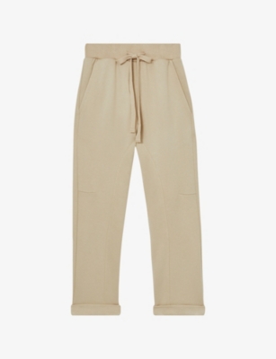 REISS WOMENS MINK REISS X LES 100 CIELS BRANDON MODAL-BLEND JOGGING BOTTOMS 