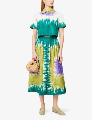 WEEKEND MAX MARA: Quero Cropped Cotton-Poplin Shirt