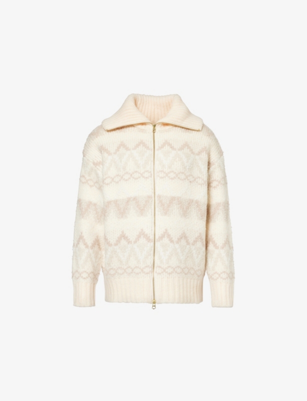 Brook fairisle-pattern knit jacket