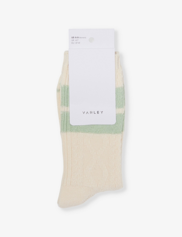 Eagleson Soft Ribbed Cable-Knit Socks