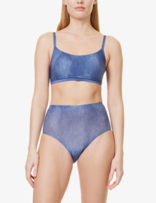 CHANTELLE: Soft high-waist stretch-woven briefs