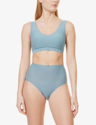 CHANTELLE: Soft high-waist stretch-woven briefs