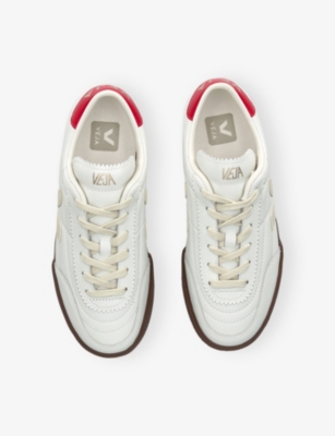 Shop Veja Womens Red Comb Panenka Leather Low-top Trainers Eur 36 / 3 Uk